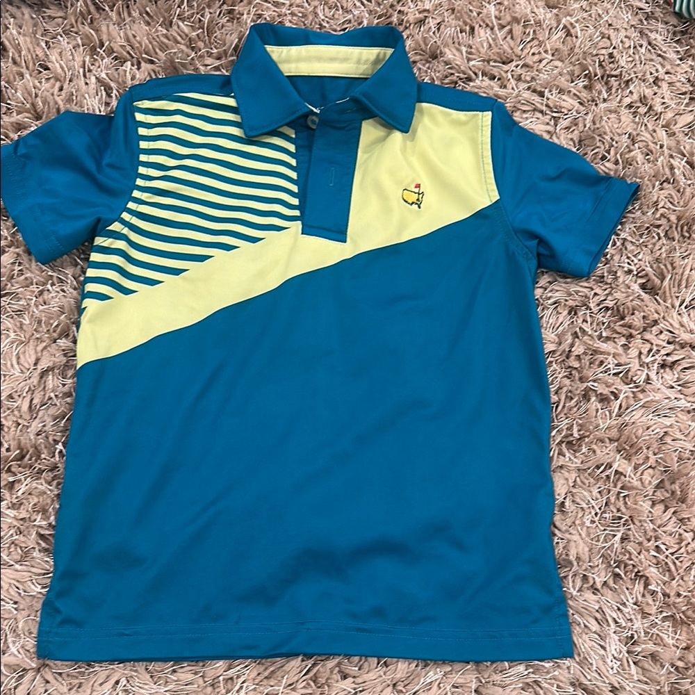 Kids Blue and Yellow Polo Shirt